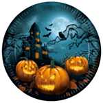 Halloween Pumpa Tallrikar