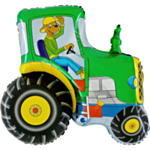 Traktor Folieballong Grön