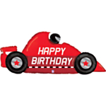 Racerbil Happy Birthday Folieballong