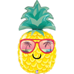 Ananas Med Solglasögon Folieballong