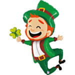 Leprechaun Med Klöver Folieballong