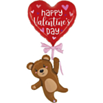 Happy Valentine's Day Nallebjörn Folieballong