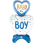 Baby Boy Hjärta Folieballong