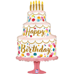 Tårta Happy Birthday Folieballong