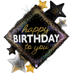 Happy Birthday Stjärna Folieballong