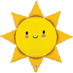 Leende Sol Folieballong