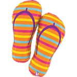 Sommar Flipflops Folieballong