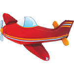Flygplan Folieballong Röd