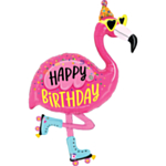 Flamingo Happy Birthday Folieballong