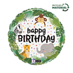 Djungel Happy Birthday Folieballong
