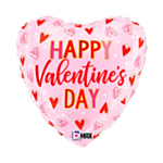 Happy Valentines Day Hjärta Folieballong Ljusrosa