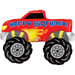 Monster Truck Happy Birthday Folieballong
