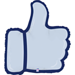 Thumbs Up Tumme Folieballong