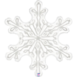 Snöflinga Folieballong Vit