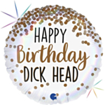 Happy Birthday Dick Head Folieballong