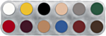 Grimas Fetsmink Pure, B, Palett 12