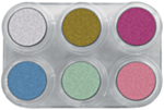 Grimas Vattensmink Med Glans Pure, P6, Palett 6
