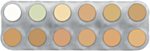 Grimas Kamouflage Makeup Pure, CH, Palett 12