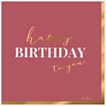Happy Birthday To You Servetter Rosa