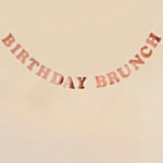 Birthday Brunch Girlang Roséguld