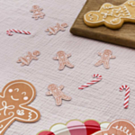 Pepparkaksgubbar Konfetti Brun/Röd