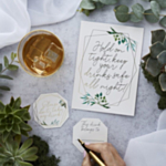 Geometric Bröllop Glasdekorationer