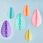 Pastell Honeycomb Ägg