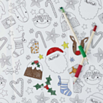 Färglägg Själv Jul Pappersduk