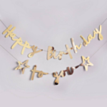 Happy Birthday To You Girlang Guld