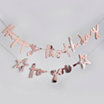 Happy Birthday To You Girlang Roséguld