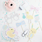 Babyshower Unisex Selfie Rekvisita