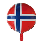 Norge Folieballong Rund