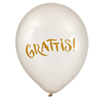 Grattis Latexballonger Pärlemor