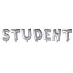 Student Folieballonger Silver