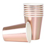 Metalliska Pappersmuggar Roséguld