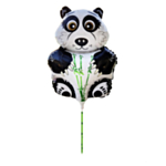 Panda Folieballong På Pinne