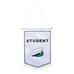 Student Liten Vertikal Flaggbanderoll