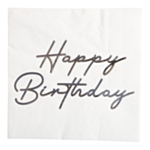 Happy Birthday Servetter Silver