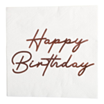 Happy Birthday Servetter Roséguld