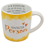 Fantastisk Person Mugg Gul