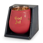 God Jul Spegelljus Röd