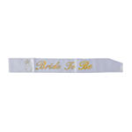 Bride To Be Ordensband Vit/Guld