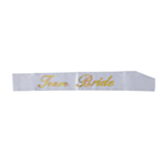 Team Bride Ordensband Vit/Guld