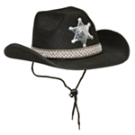 Sheriff Cowboyhatt Svart