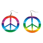 Regnbåge Peace Örhängen