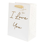 I Love You Presentpåse Vit