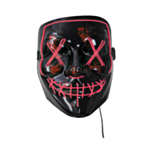 LED Horror Mask Röd