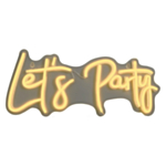 Let's Party Neon LED-skylt
