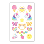 Kawaii Ikoner Falska Tatueringar