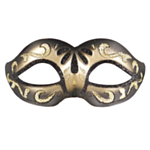 Maskerad Ögonmask Svart/Guld